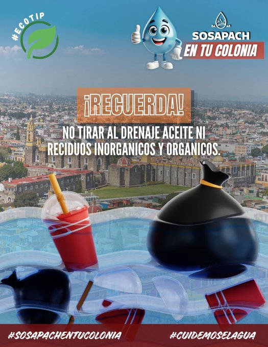 VisionUPP's tweet image. #VISION en #SanPedroCholula
#Sosapach / Ante la temporada de lluvias, #SOSAPACH comparte recomendaciones para prevenir riesgos y afectaciones.
@TonantzinFdz