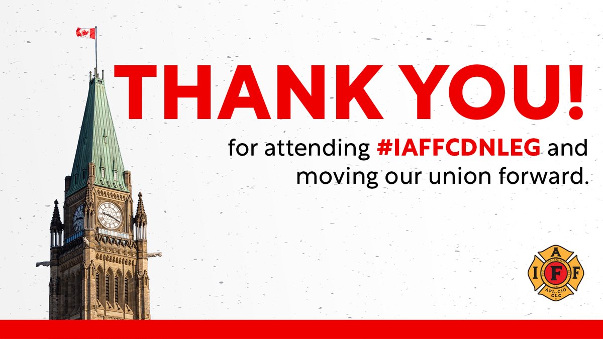 IAFFCanada's tweet image. 🔥 Thank you to our 33rd Canadian Legislative Conference delegates for coming to Ottawa to advance #firefighter, #paramedic and public safety. 

Safe travels home! 

#IAFFCDNLeg