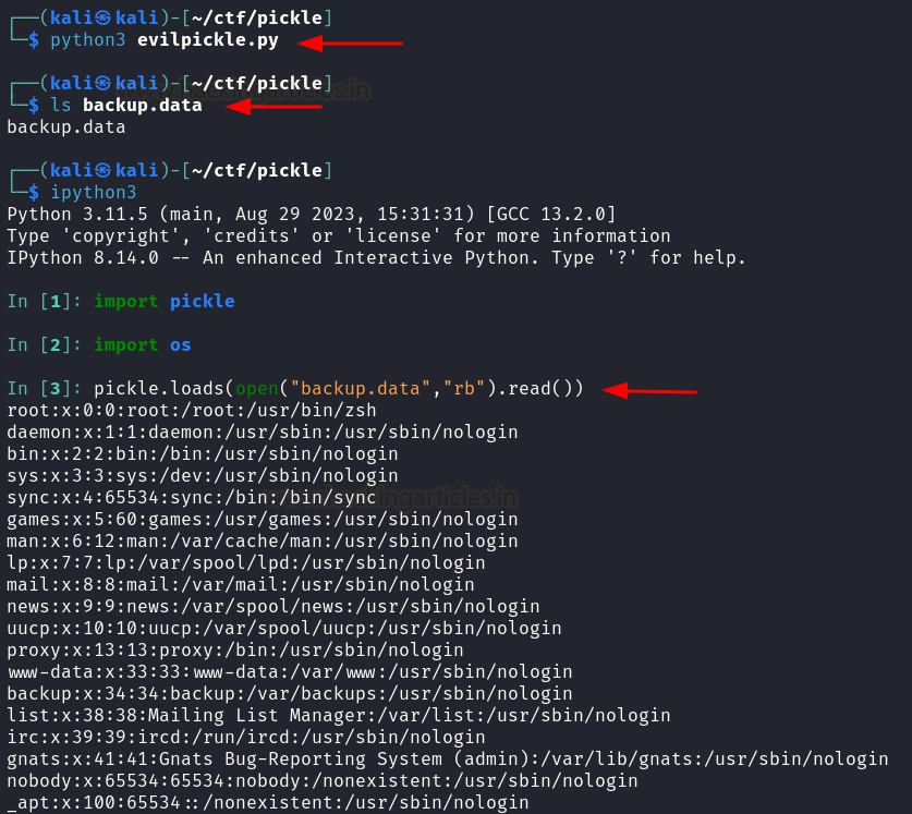 hackinarticles's tweet photo. 🔴 Python Serialization Vulnerability: Pickle

🔥 Telegram: https://t.co/upuP8k8ckB
✴ Twitter: https://t.co/Za7rYILz6E

Pickle = Powerful… but dangerous ⚠️

⚡ Attack Highlights
🔍 Identify pickle usage in app (Flask, cache, sessions)
📦 Send malicious serialized payload
⚙️ Abuse __reduce__() to execute commands
💻 Trigger deserialization (pickle.loads)
🚀 Remote Code Execution (RCE)

💡 Pickle executes code during deserialization → never trust user-controlled data ()

⚠️ Untrusted pickle = instant system compromise

📖 Article: https://t.co/otjgbSgVRR

#cybersecurity #python #rce #websecurity #pentesting #infosec