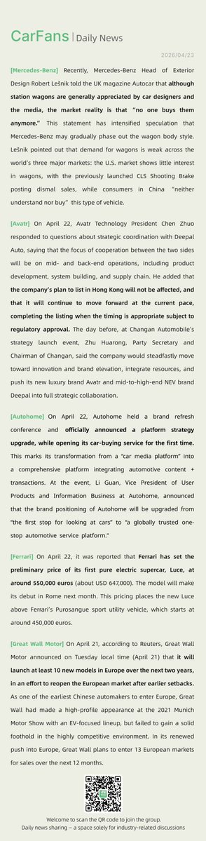 CarFans China tweet media