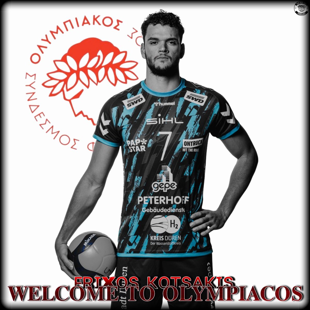 RedSeaPodcast's tweet image. 🏐 | The good news are countless today!

As per the ever reliable @adreas_k once again, Olympiacos have found their Dalakouras "replacement" in Kifisias' Frixos Kotsakis!

#OlympiacosSFP #VolleyLeague