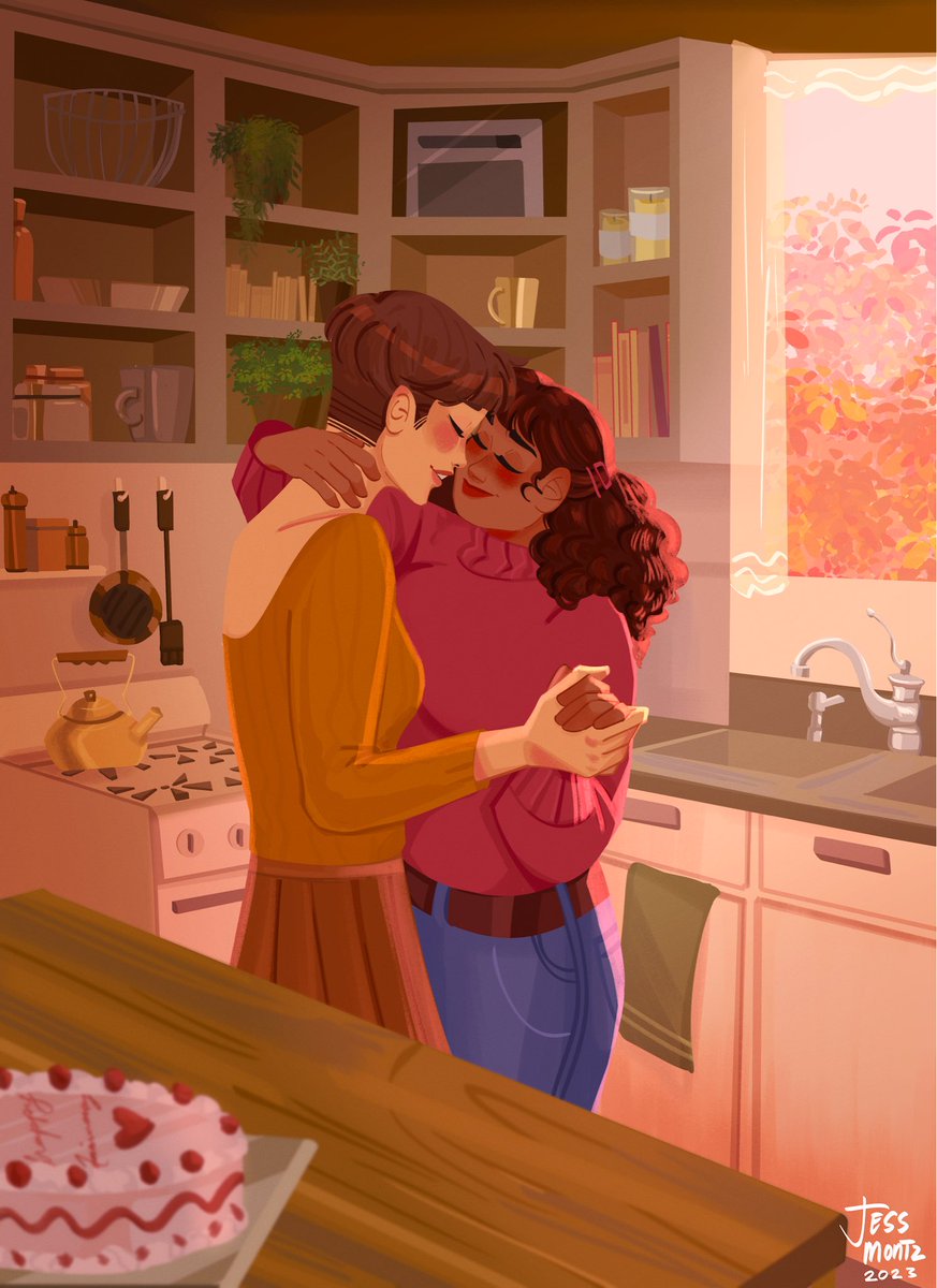 happy lesbian visibility week from your local neighborhood lesbian artist 🥰 

stay safe and keep thriving my pookies ❤️🧡🤍🩷💜