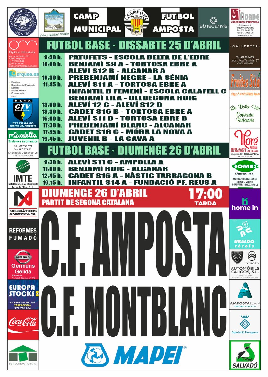 CLUB FUTBOL AMPOSTA tweet media
