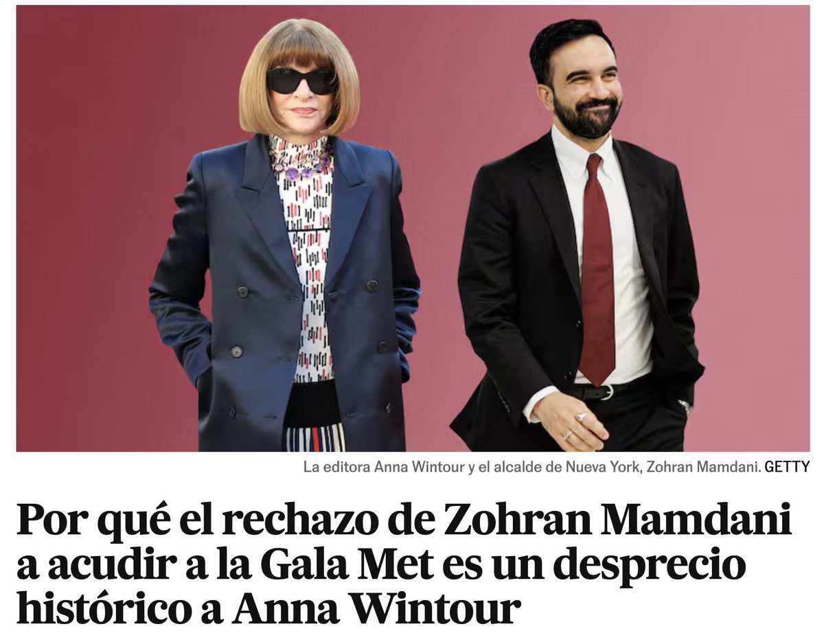 Estamos levemente locos, no?
El alcalde progre de la gran ciudad del mundo no quiere ir a una fiesta ultraexclusiva de modelos y millonarios, y eso constituye "un desprecio histórico" -a una periodista de modas.
¿Y si lo celebramos?