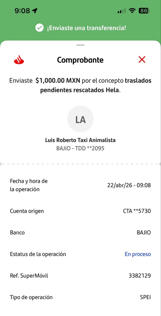 HELA_MORE's tweet image. Les compartimos pagos de traslados.
Del primer pago pusimos de nuestro dinero $600 porque no llegó más ayuda,y nos empezó a dar ansiedad que se estuviera juntando tanto adeudo.🥲

Del segundo pago, se cubrió gracias a una madrina y un padrino que apoyaron,mil gracias.🩷

Aún