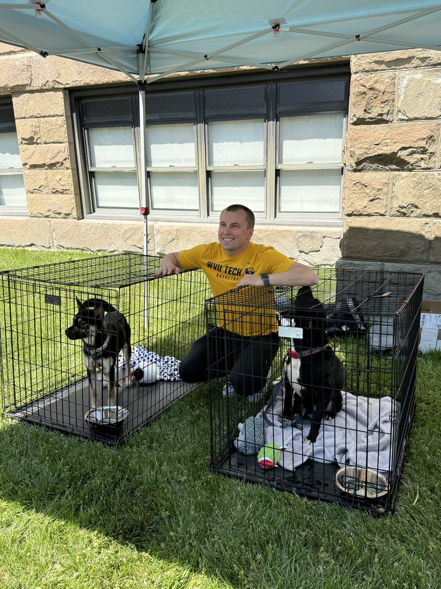 tpusawvutech's tweet photo. We had a PAWesome day on campus with the Humane Society of Raleigh County! 🐾❤️

Thank you to everyone who not only stopped by and talked with us about TPUSA, but also gave these sweet dogs some love!

#TPUSA #turningpointusa #wvutech  @tpusastudents https://t.co/y29JfWXWfr