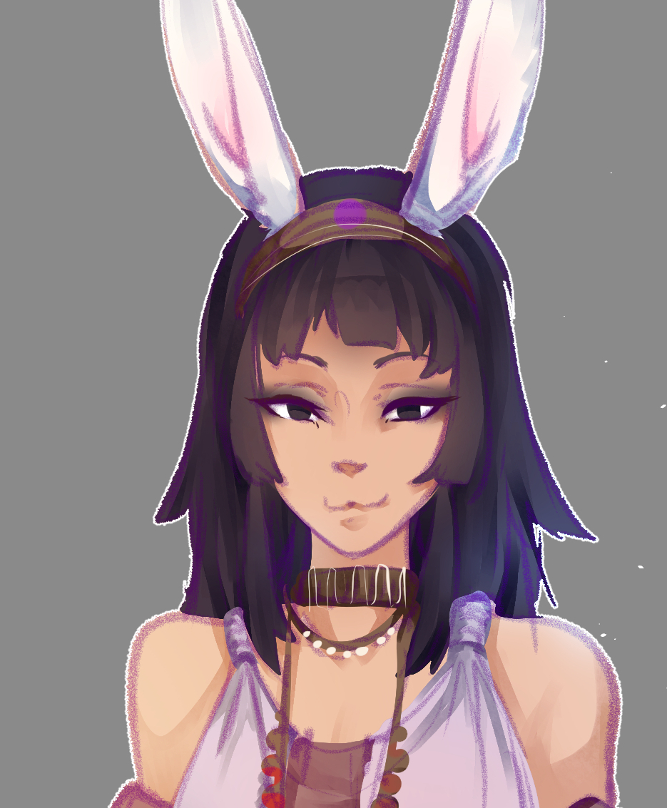 kaizuart's tweet photo. A commission of @kairahara's rabbit oc, Lady Dreamsong! https://t.co/3wsYEbSM74
