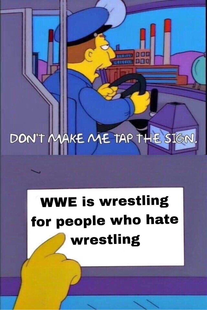 Simpsons wrestling memes tweet media