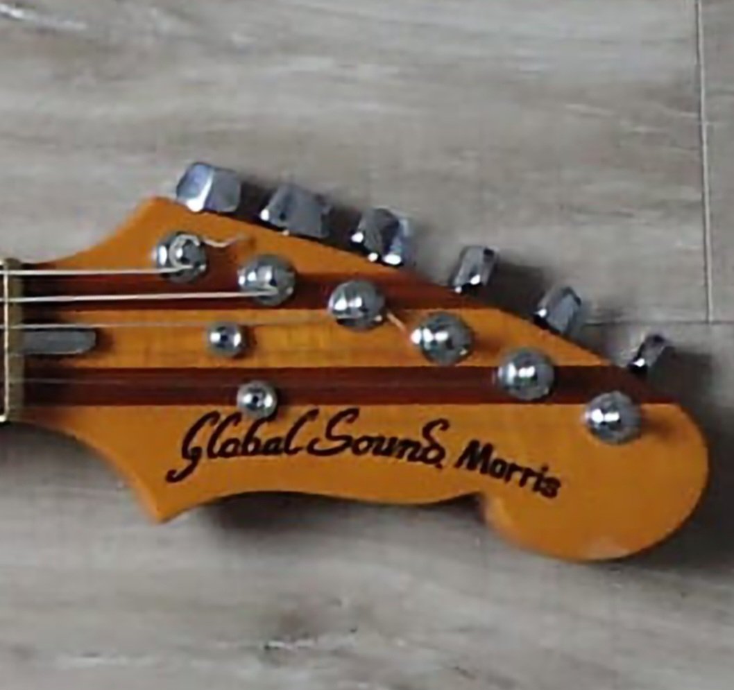BriansElectro's tweet image. HS Anderson
 Morris – Global Sound 

 This 5 peice neck guitar was designed by a French musician, Patrick Vrolant according to the amazing interwebs🤘
#Guitar