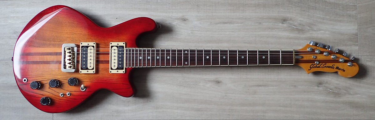 BriansElectro's tweet image. HS Anderson
 Morris – Global Sound 

 This 5 peice neck guitar was designed by a French musician, Patrick Vrolant according to the amazing interwebs🤘
#Guitar