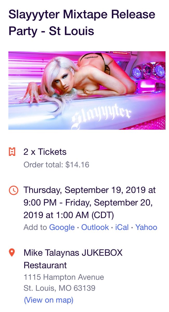 got my slayyyter tickets!!!!!! 🤩🤩🤩