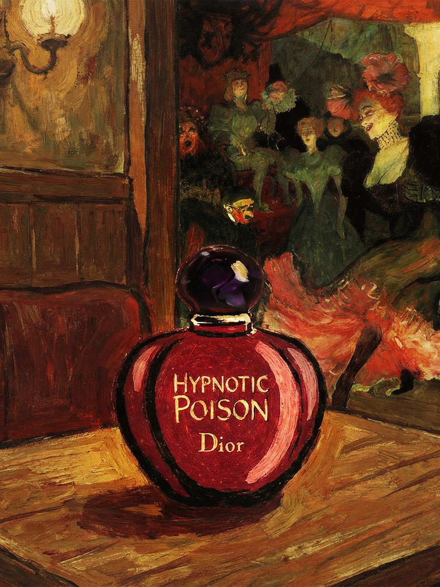 lautrouge's tweet photo. Toulouse-Lautrec meets Dior Poison. 🍎🖌️
A parallel tribute to the 1890 Moulin Rouge. Henri’s palette, a dancer’s soul, and the magnetic allure of an iconic fragrance.
Classic. Seductive. Hypnotic. ����
#Dior #AIArtist #Luxurious #FrenchAesthetics #ArtDirection #GenerativeArt https://t.co/TxioGBaQZN
