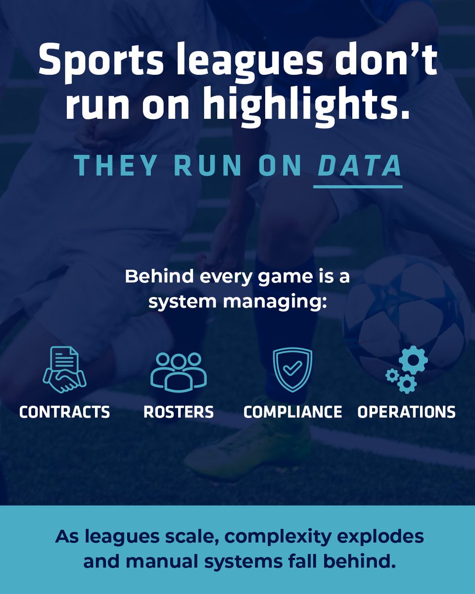 LBiSoftware's tweet photo. What fans don’t see is what matters most. 📊🏆 Modern sports leagues run on data infrastructure, and the right platform is the difference between keeping up and leading.

➡️ See how LBi powers smarter operations.

#LBiSoftware #SportsTechnology #DataDriven https://t.co/sJz5h6dLW1