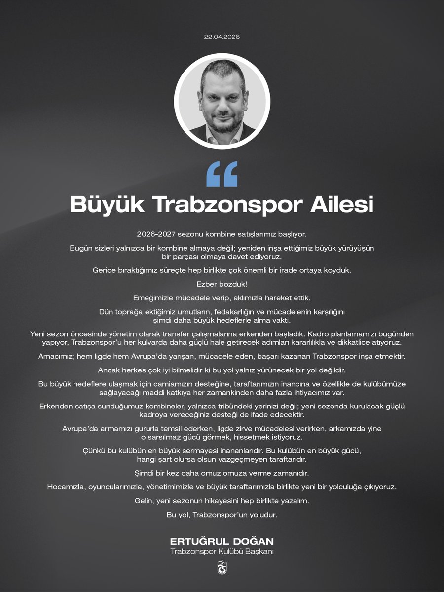 Trabzonspor tweet media