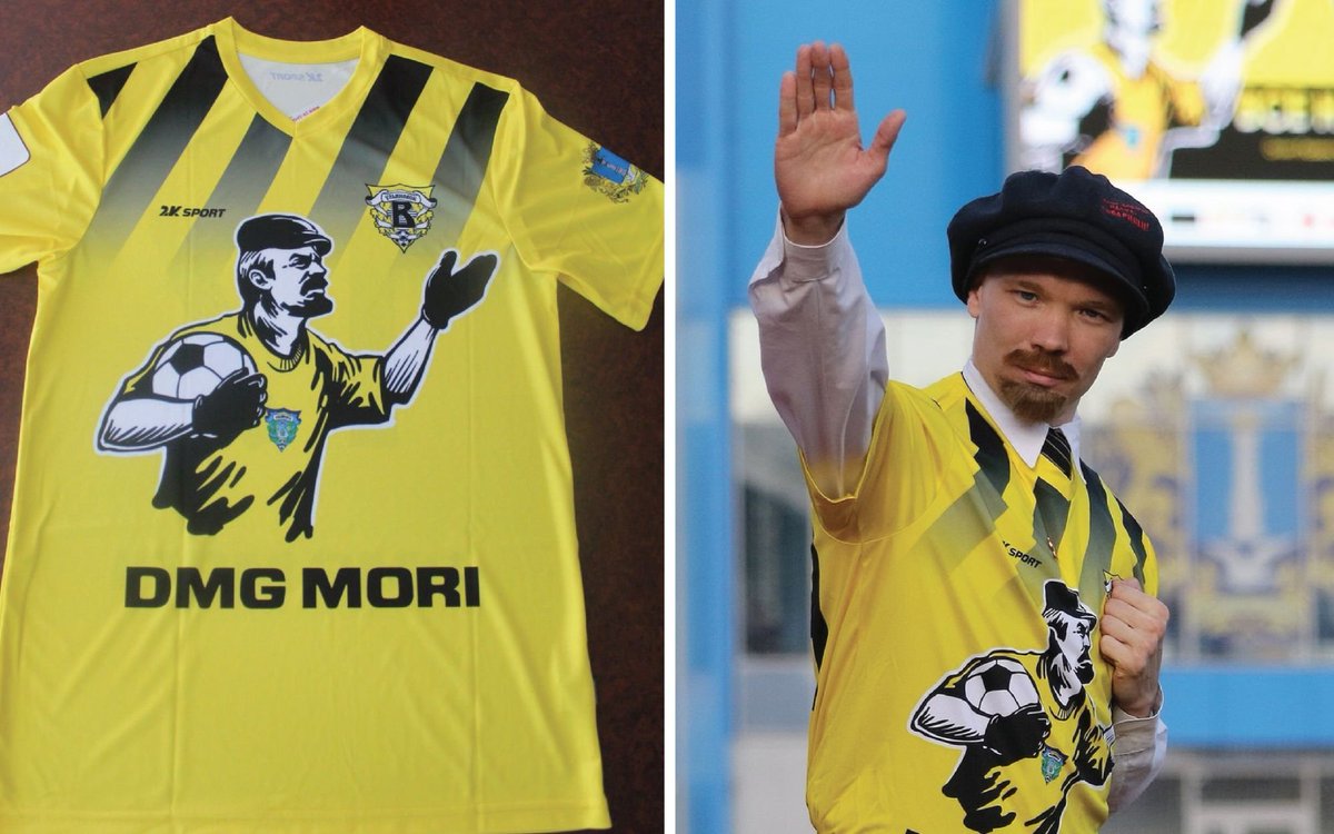 Today is the birthday of Vladimir Lenin. 

Let’s remember the special Lenin jersey released a few years ago by FC Volga Ulyanovsk, the club from Ulyanovsk, Lenin’s birthplace.