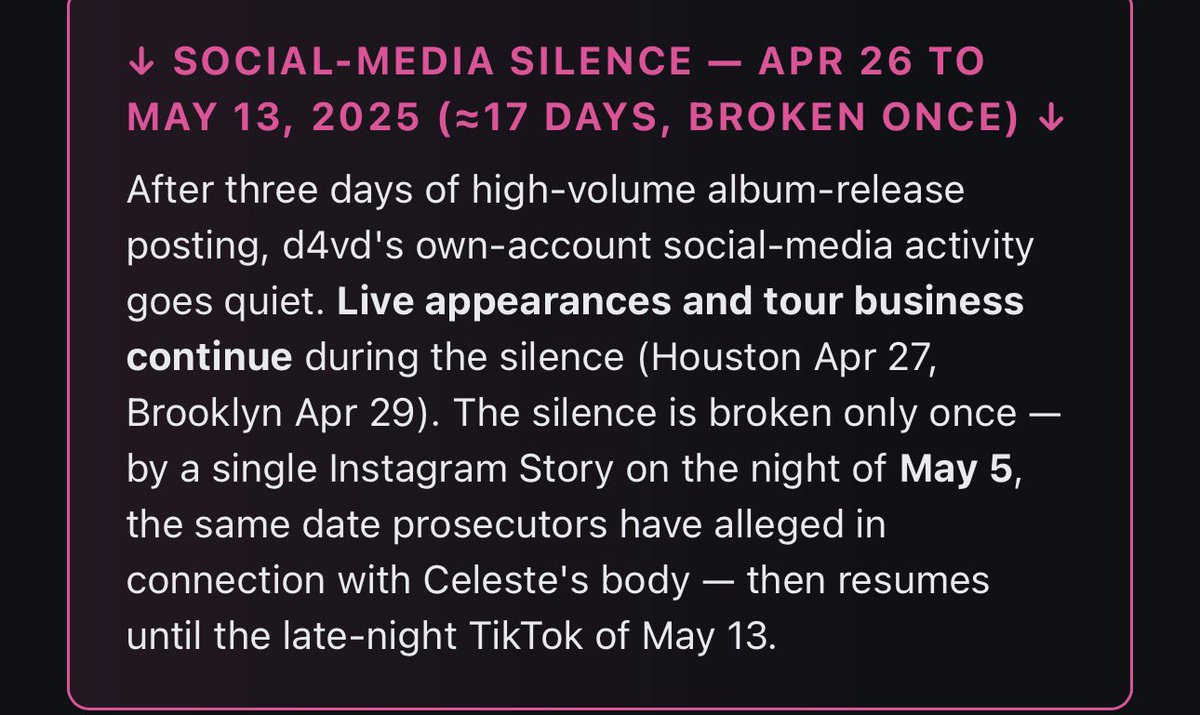 hightimecrime's tweet photo. @SF_investigates Thank you for all you do Steve, been keeping up with this since the beginning.
 
I’m confused though because it’s said on May 5th a “single Instagram Story” was made. But that screenshot shows several Instagram stories? https://t.co/LrGtvQs18I