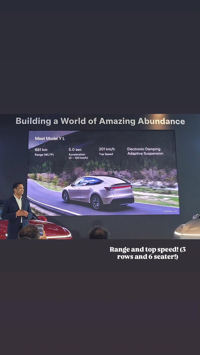 PuneetJaveri's tweet image. Model Y L is a family car with 3 rows, 6 seats, plenty of cargo storage

Pricing compares with #BMW and #Mercedes
China was Tesla's major international expansion even before Europe and accounted for 38% of 2025 sales. The question now is what would India share be a decade later?