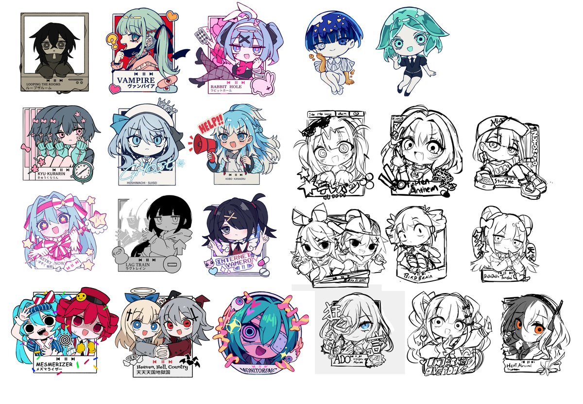 MelonbreadFBP's tweet photo. Charms catalogue for Dokomi SO FAR... https://t.co/cVEDStcHHD