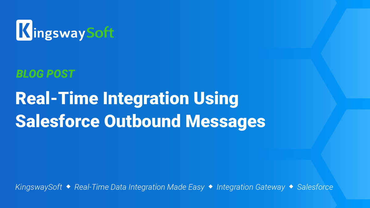 kingswaysoft's tweet photo. Just Blogged - Real‑Time Integration Using Salesforce Outbound Messages https://t.co/cyjjTuthQW
#KingswaySoft #SalesforceIntegration #RealTimeIntegration #SalesforceOutboundMessages #WebhookIntegration https://t.co/BMROEWinrr