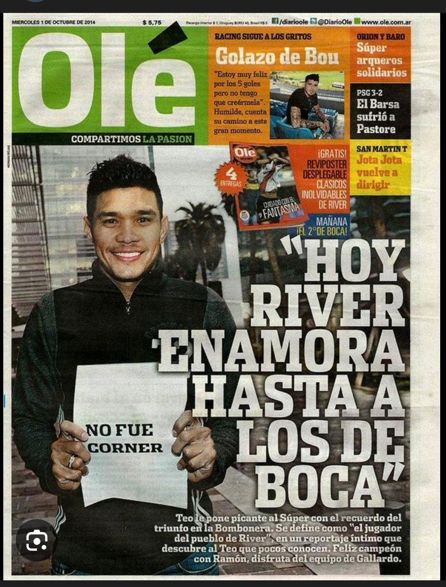 <a href="/HernanSCastillo/">Hernán Castillo</a> Cuando es a favor de ustedes es para chiste de tapa ,cuando es para nosotros hay que destituir la terna arbitral ! Tranqui mostró