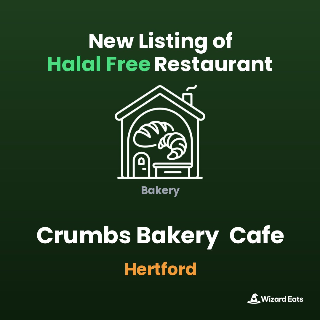 WizardEats's tweet image. wizardeats.com/?name=Crumbs+B…

#HalalFree #Bakery #Hertford