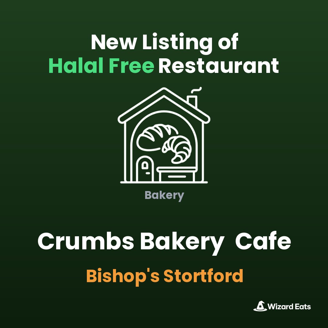 WizardEats's tweet image. wizardeats.com/?name=Crumbs+B…

#HalalFree #Bakery #BishopsStortford