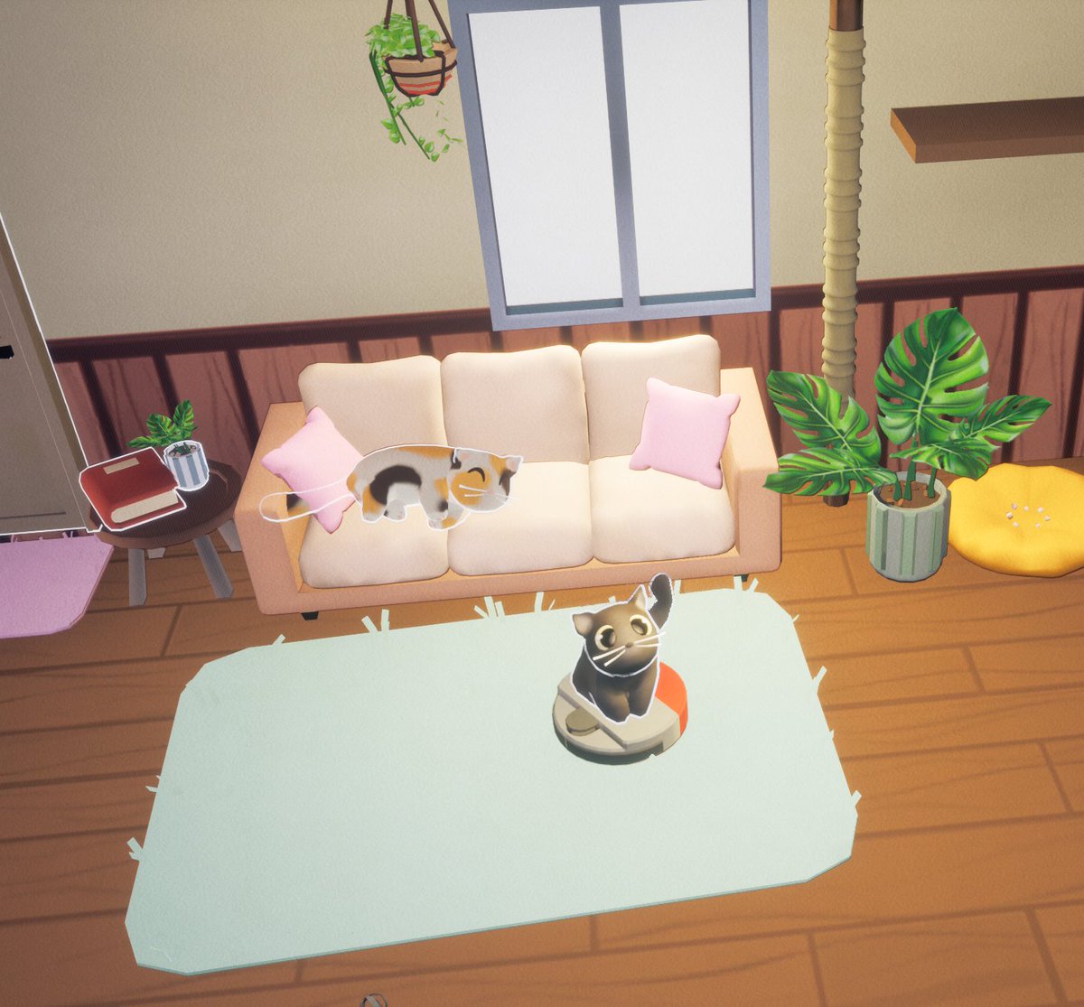MabouyaStudio's tweet image. Spring is finally here! What better way to dust than with our trusty Roomba?
#indiegame #cozygames #roomba