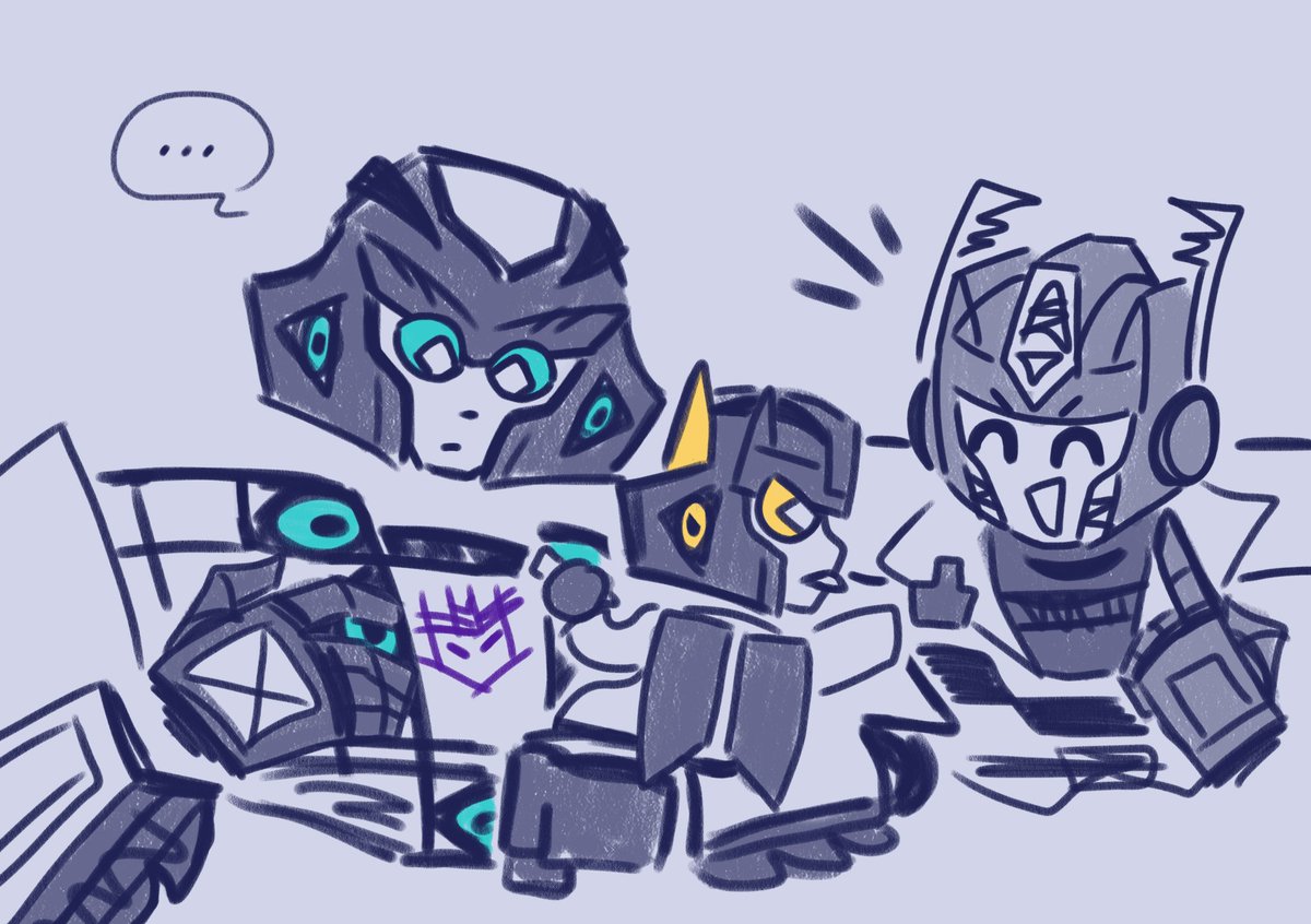 qien_was_here's tweet photo. ArmadaAU - "The Best"

Reminder that this AU exists because armada megatron look like a combination of dpax, thus tiny megs 🫪 https://t.co/wtn3dtVfwB