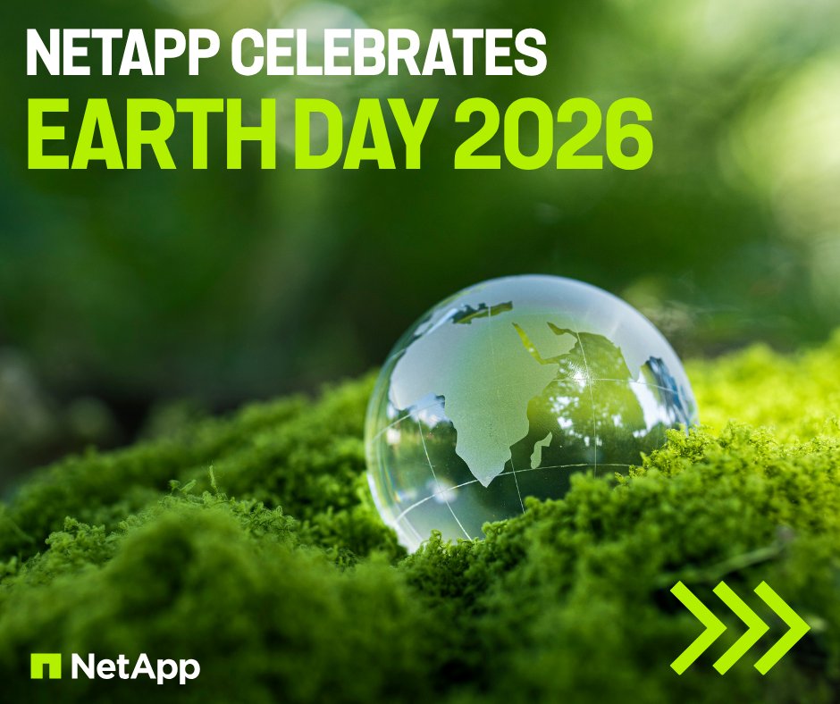 LifeAtNetApp's tweet image. Sustainability is at @NetApp's core. This Earth Month, “Our Power, Our Planet” reminds us we all have a role to play in building a greener future—one smart choice at a time. See our 2025 Impact Report: ntap.com/4dTgM0o

#NetApp #LifeAtNetApp #WhyNetApp #EarthMonth