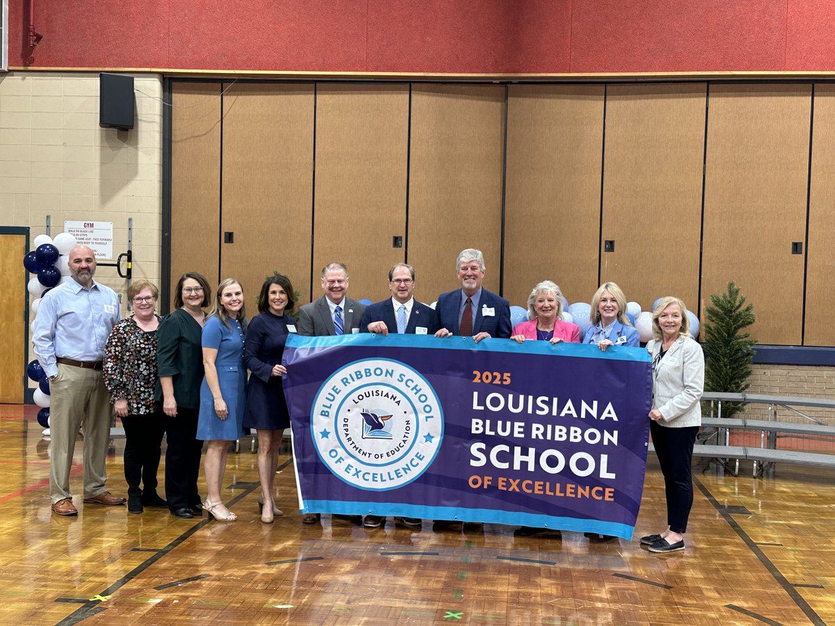doelouisiana's tweet photo. Cecil Picard Elementary in Vermilion Parish School System was recognized as a Louisiana Blue Ribbon School. This highlights the strong commitment of educators, students, and families who work together each day to create a culture of excellence.

https://t.co/d19Tlwx6uo https://t.co/isaCfGdnXn