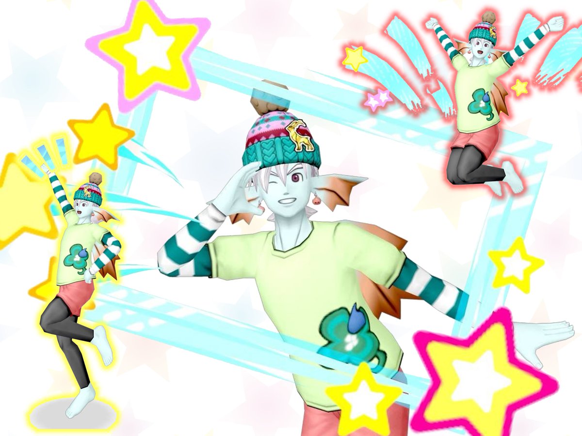 ani_p_p's tweet photo. ふくびきキャンペーンで爆下がりしてくれたおかげで念願のしぐさ「いっくよー！」をゲットできました🥹✨

めっちゃかわいいので見てやってください！

 #DQ10  #ドラクエ10 https://t.co/90wysjJP7d