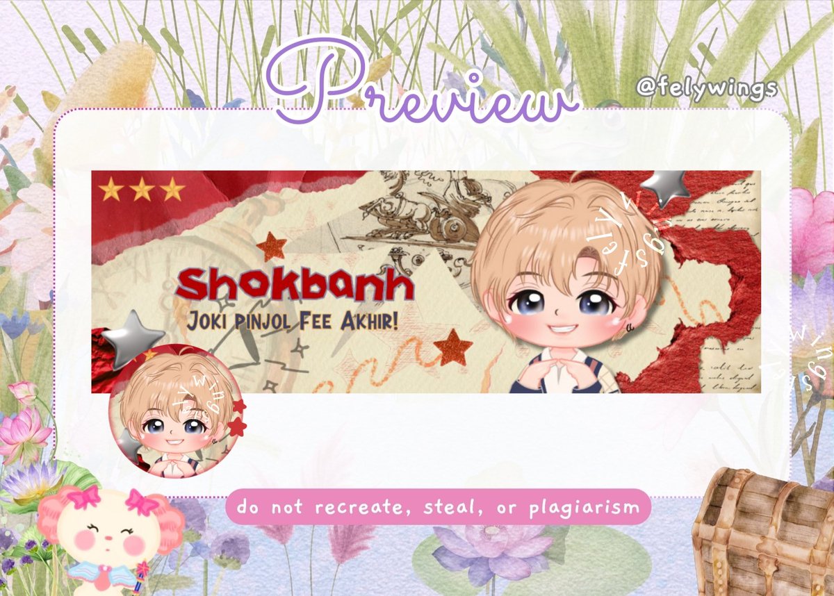 thanks for commissioning me, Sho!🍫 (Layout X chibi pfp and header ...