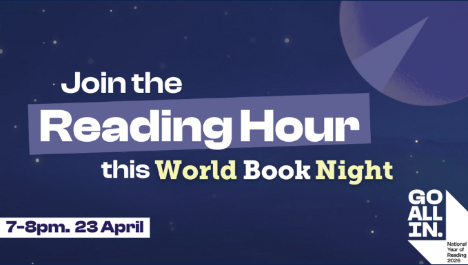 WSHEnglishHub's tweet image. Tomorrow evening between 7pm-8pm, people across the UK will be taking part in The Reading Agency's #ReadingHour for @WorldBookNight and dedicating an hour to reading.
🔗worldbooknight.org