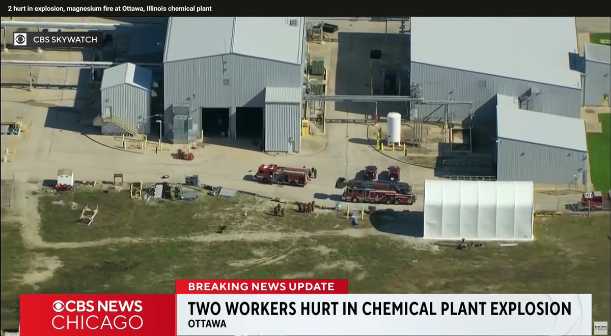 Sigma_hse_us's tweet image. Magnesium powder explosion during transfer in Illinois.

2 workers injured.
youtube.com/watch?v=KUkGDC…

Early reports point to possible loss of inert conditions, but cause not confirmed.

#Coogee #Ottawa #Illinois