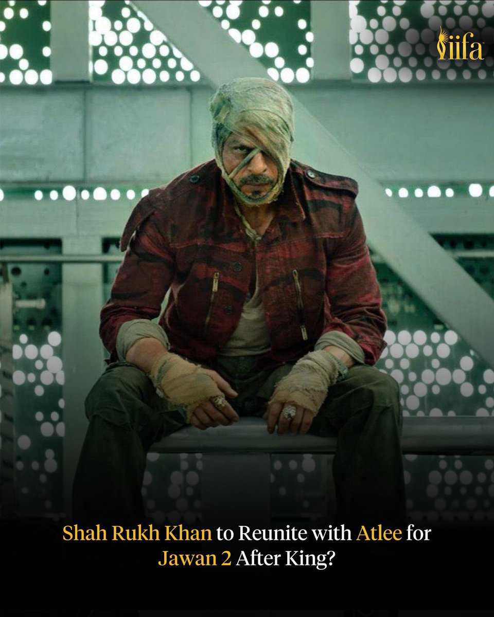 IIFA's tweet photo. Shah Rukh Khan is reportedly gearing up for Jawan 2 with Atlee after completing King. The sequel to the 2023 blockbuster is said to be in its early stages, with initial discussions already in motion.

#IIFA #Bollywood #ShahRukhKhan #Atlee #Jawan https://t.co/BNaMtuGLFG