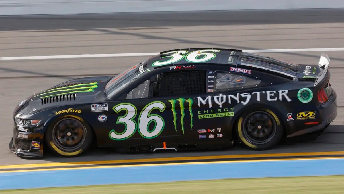 NascarPaint's tweet image. Riley Herbst - Monster Energy Zero Sugar (Ford)

2023 Coke Zero Sugar 400 (Daytona International Speedway) #NASCAR