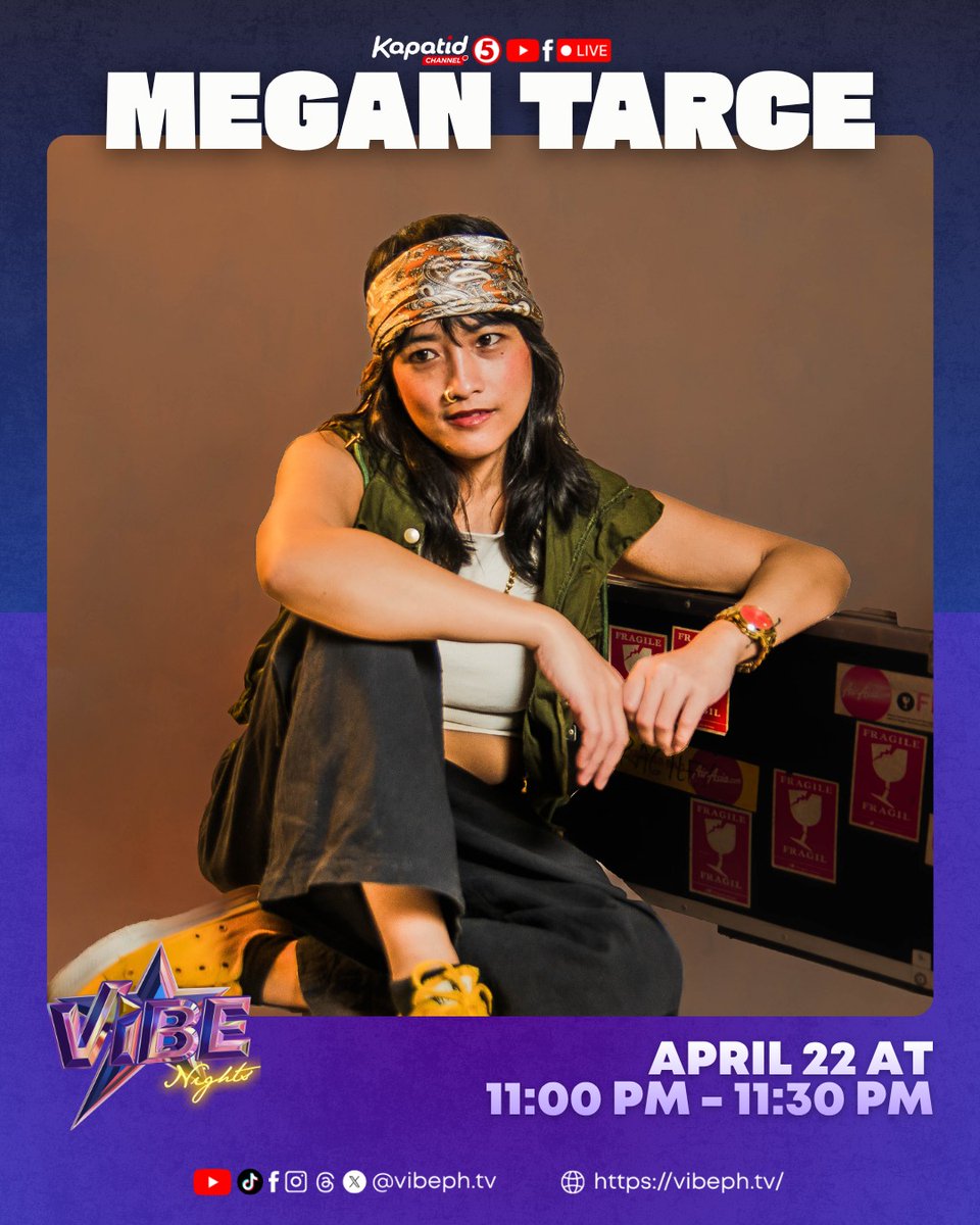KapatidInsider's tweet image. Isang INSPIRING MID-WEEK ang sasainyo with inspirational lyrics na magmomotivate sa inyo, mga VHIES! 💜

Catch Megan Trace sa #VibeNightsTV5 ng #TodoMaxPrimetimeSingko!

📅: Weeknights | 🕚: 11PM

#VibePH #VibeTV5