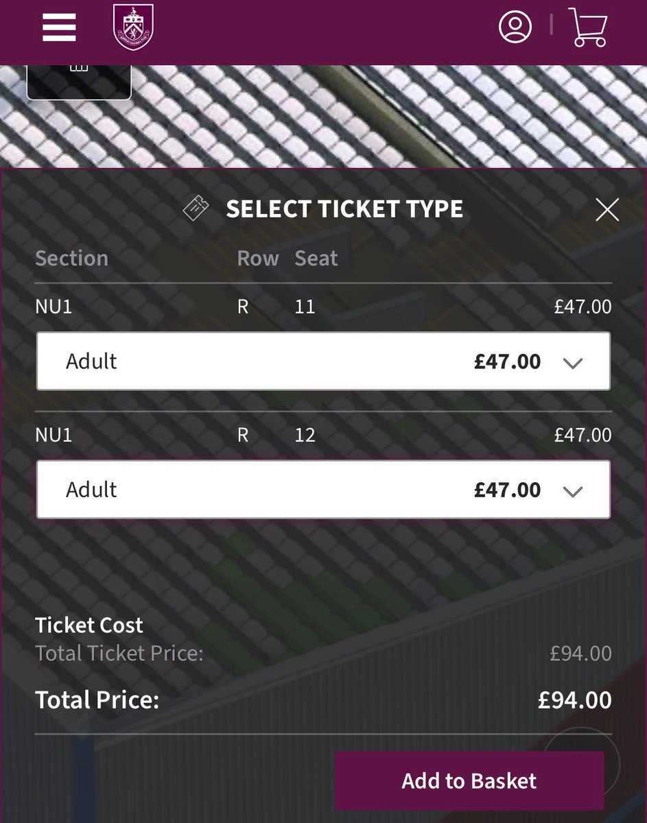 You and a friend could come and watch Burnley FC tonight get relegated live for the mere bargain price of £94. 

Fucking criminals. #twitterclarets