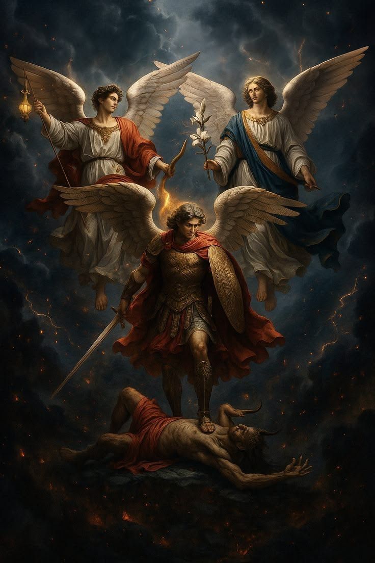 Saint Michael, Saint Raphael and Saint Gabriel, pray for us..