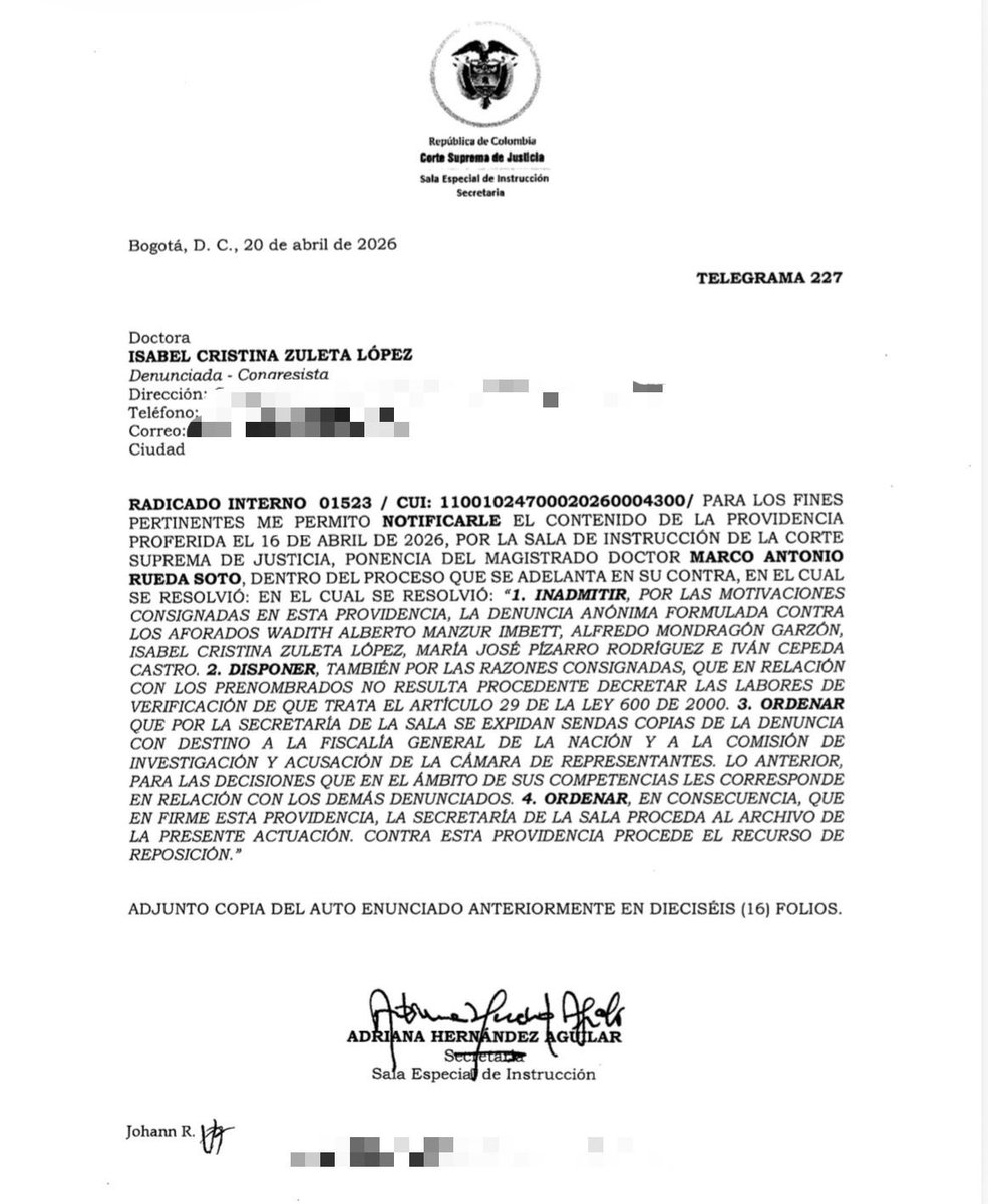 Isabel Zuleta tweet media