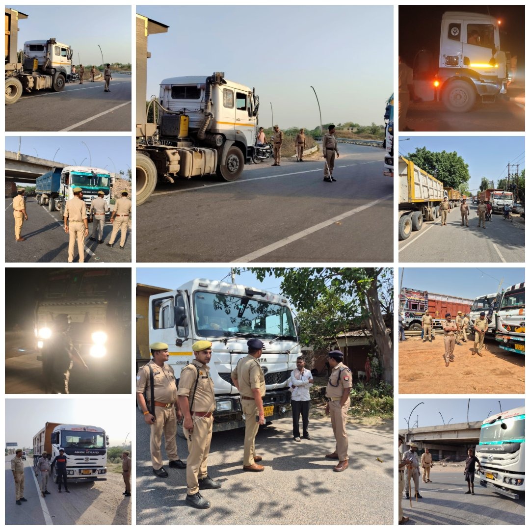 etawahpolice's tweet image. #Goodwork
#Etawahpolice
⏭️अवैध खनन/परिवहन, ओवरलोडिंग, बिना वैध प्रपत्र/परमिट के संचालन एवं बिना नम्बर प्लेट/कालिख लगी नम्बर प्लेट वाले वाहनों के विरुद्ध सघन चेकिंग अभियान ।
⏭️इटावा पुलिस द्वारा 160 वाहनों का चालान एवं 34 डम्पर/ट्रक सीज तथा 45,97,000/- रु0 शमन शुल्क ।