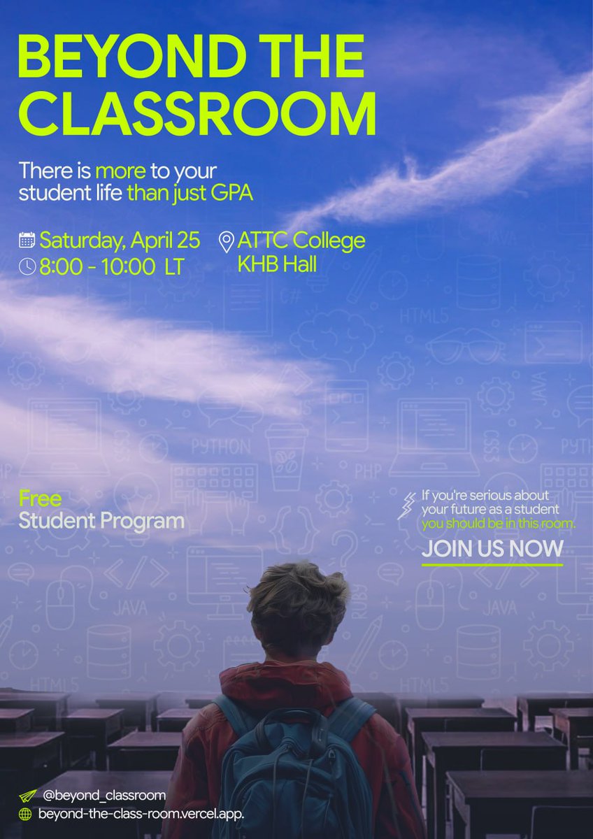 raah1one's tweet image. I Designed this poster for my client an Initiative Event,Beyond The Classroom. What fo you think ?#designs #designer