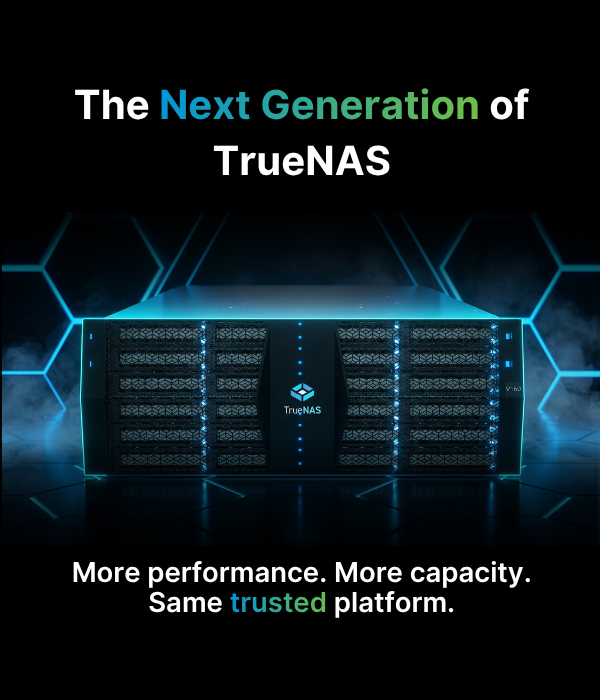 TrueNAS's tweet image. Explore the New TrueNAS V160: hubs.la/Q04d3g1J0

#storage #truenas #beststorage #enterprisestorage