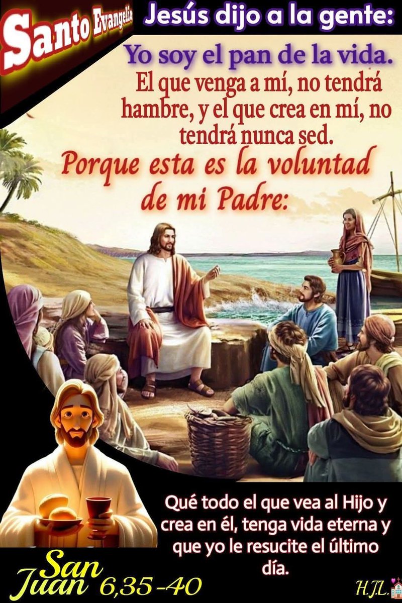<a href="/CucuruchoInfo/">El Cucurucho Informativo</a> <a href="/1pantonio/">Antonio Palacios: Las mujeres no tienen pene</a> <a href="/ANAYALOLA71/">Lola Anaya</a> <a href="/CieloYolandaBe1/">Yolanda Beltrán S</a> <a href="/ElSanto_Rosario/">Cadenas de Oración</a> <a href="/EPatyGH/">Paty D'León </a> <a href="/JesusEd61962750/">Jesus Eduardo morales</a> <a href="/Johanna14026272/">Johanna Pineda</a> <a href="/Jorgito702Jorge/">🤖 JORGITO CTA. OFICIAL 👷‍♂️🏗️</a> <a href="/mar_azul2/">Chayito Zepeda</a> <a href="/Martharuth23488/">Martha Ruth</a> <a href="/oscar_floch/">Hoskarrr</a> <a href="/TradicionalR/">Tradicional Romería</a> <a href="/wamlucerna/">WAM</a> <a href="/FranciscoLeonMM/">Francisco Medina </a> <a href="/Estuzar/">Estuardo Salazar</a> <a href="/Karinarojasart3/">Karinarojasarteaga</a> #22 abril 2026 
"TIEMPO DE  PASCUA"
        "! SAN JOSÉ !"
   "San AGAPITO, Papa"
EVANGELIO 
SAN JUAN 6,35-40
Yo soy el pan de vida, el que venga a mí, no tendrá hambre.
Cristo nos espera, porque quien camina hacia Él por la fe, nunca será rechazado.
"¡YO  SOY  EL  PAN DE ...