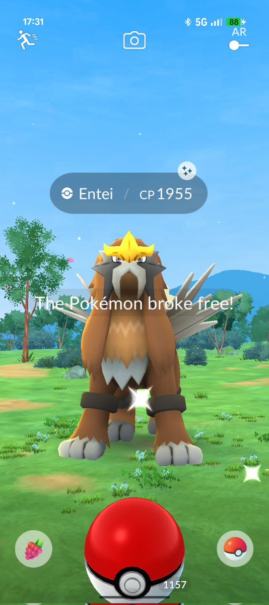 REVERSAL7x's tweet image. SHINY ENTEI FROM GO PASS!!!

Today I also learned that a Shiny from the GO Pass can break free unlike Shiny Legendaries from Raids.
#PokemonGO