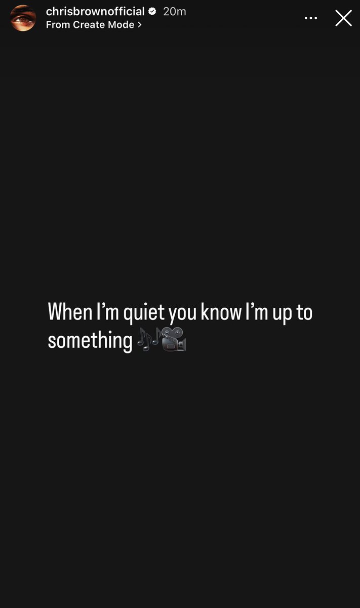 Chris Brown with a message 👀