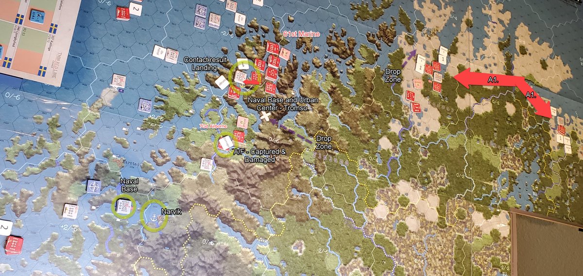 bigboardgaming's tweet image. 1985: Deadly Northern Lights (Thin Red Line) — Cold War Norway, Turn 1. 
The C3 system brings real operational weight to a theater most games never touch. 
Has this hit your table? 
#Wargames #ColdWar #HexAndCounter