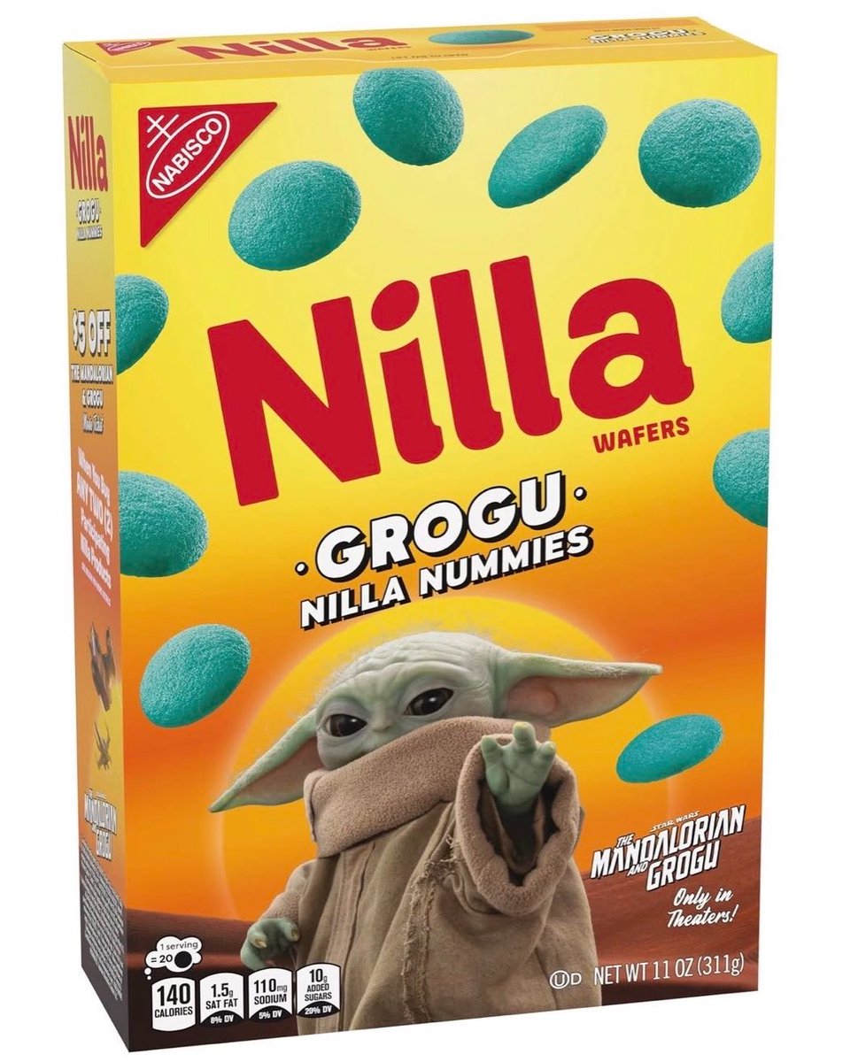 Mando3Updates's tweet image. 🚨Nilla Wafers have collaborated with ‘The Mandalorian and Grogu’ with new Grogu themed snacks ‘Grogu Nilla Nummies’ 🚨

#starwars #TheMandalorian  #ahsoka  #grogu      #dindjarin  #fennec #bobafett #bokatan #TheMandalorianAndGrogu