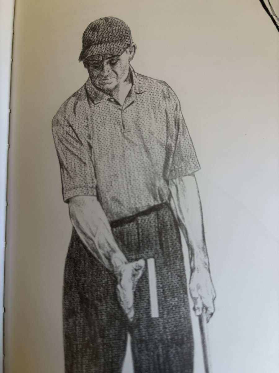 KGSGolf's tweet photo. Yesterday we posted a clip showing how the hands should be applied to the club, for some a little trickier than you may think. Illustrations are a thing of the past but we think you can still learn a lot from  old-fashioned pencil images. This is how we outlined the right hand grip in our 2004 best selling book The Swing Factory…