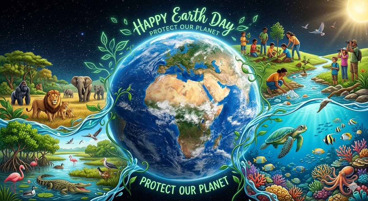 LesMisch's tweet photo. Happy Earth Day!
Earth Day isn't just about the planet - it's about the incredible people fighting for it, and doing their part to protect it. Today, I'm honoring everyone working toward a greener more sustainable future. Let’s keep going! 💚#EarthDay2026 #OurPowerOurPlanet https://t.co/BL8rwW4GIl